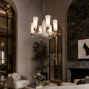 Cristallo Modern Glass Pendant Light 24" - view 2