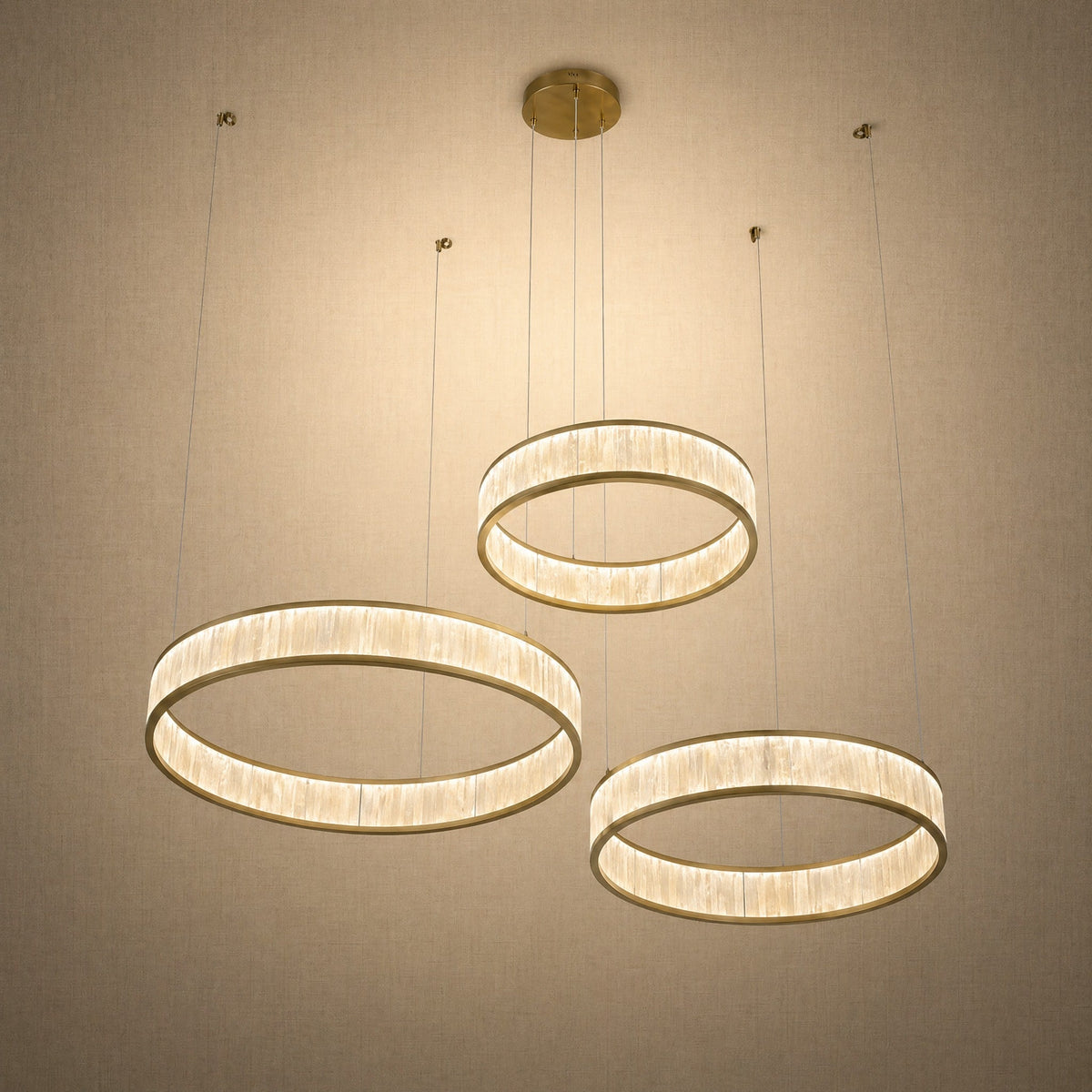 Crystara Modern Natural Moroccan Stone Chandelier