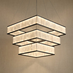 Crystara Black Moroccan Stone Chandelier