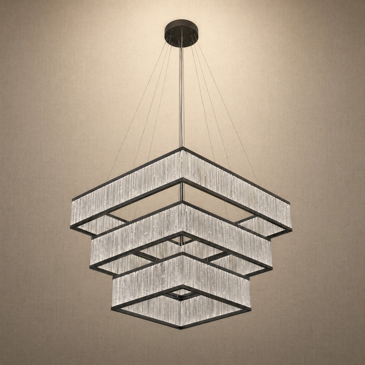 Crystara Black Moroccan Stone Chandelier - view 4