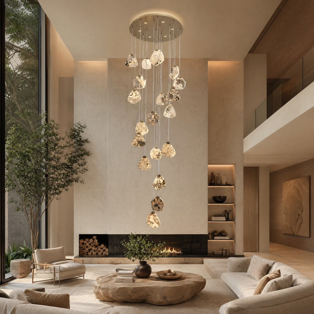 Petra Modern Cascading Luxury Chandelier - view 2