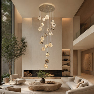 Petra Modern Cascading Luxury Chandelier - view 2