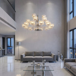 Lumiere Transitional Chrome Crystal Chandelier - view 2