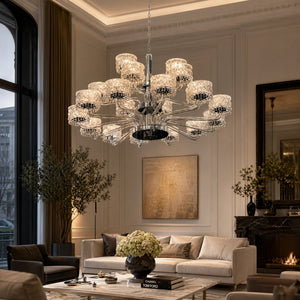 Lumiere Transitional Chrome Crystal Chandelier - view 4