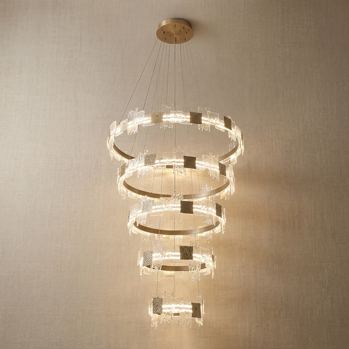 Elodie Modern Large Foyer Chandelier