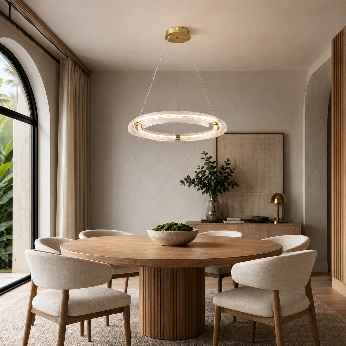 Flora Modern Glass Chandelier - view 10