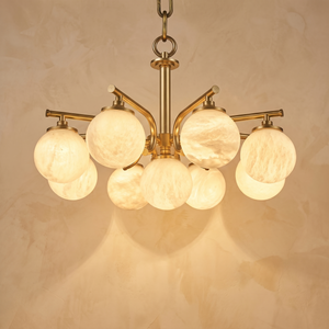 Brass 9-orb 91064 (extra) Alabaster Pendant Light — D720 — mra-brass-9-orb-91064-extra-d720-product