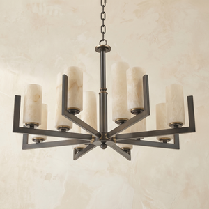 Cylinder 3-arm Alabaster Pendant Light — D640 — mra-cylinder-3-arm-91067-d640-dark