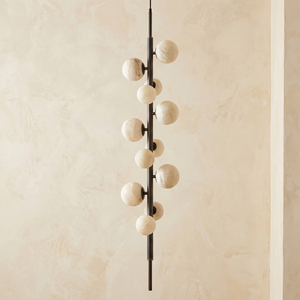 Vertical Orb Cascade Alabaster Pendant Light — D380 — mra-vertical-orb-cascade-91021-d380-dark