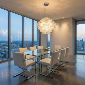 Opulence Modern Glass Chandelier 31" - view 6
