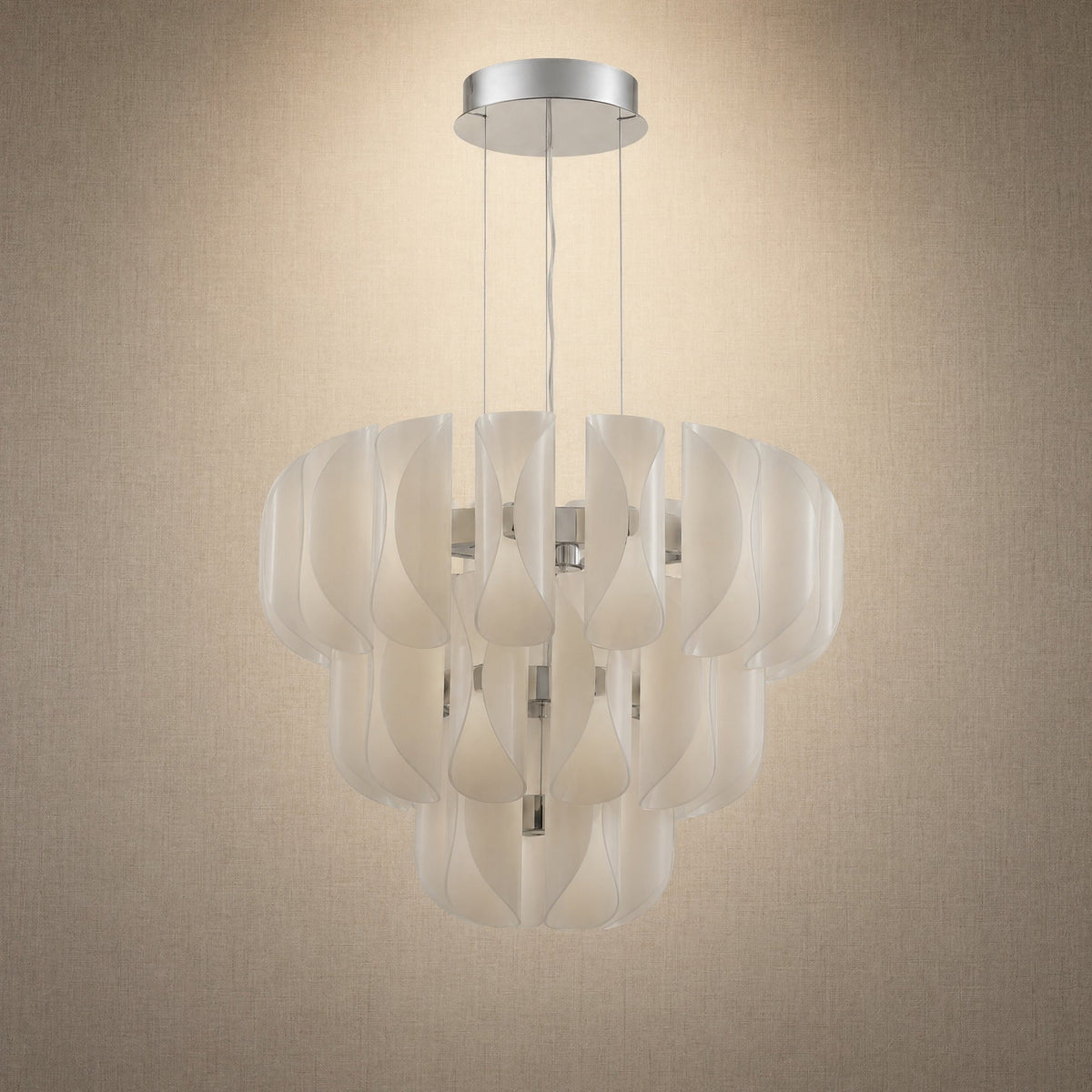 Helena Tiered Modern Glass Chandelier 31" D - view 4