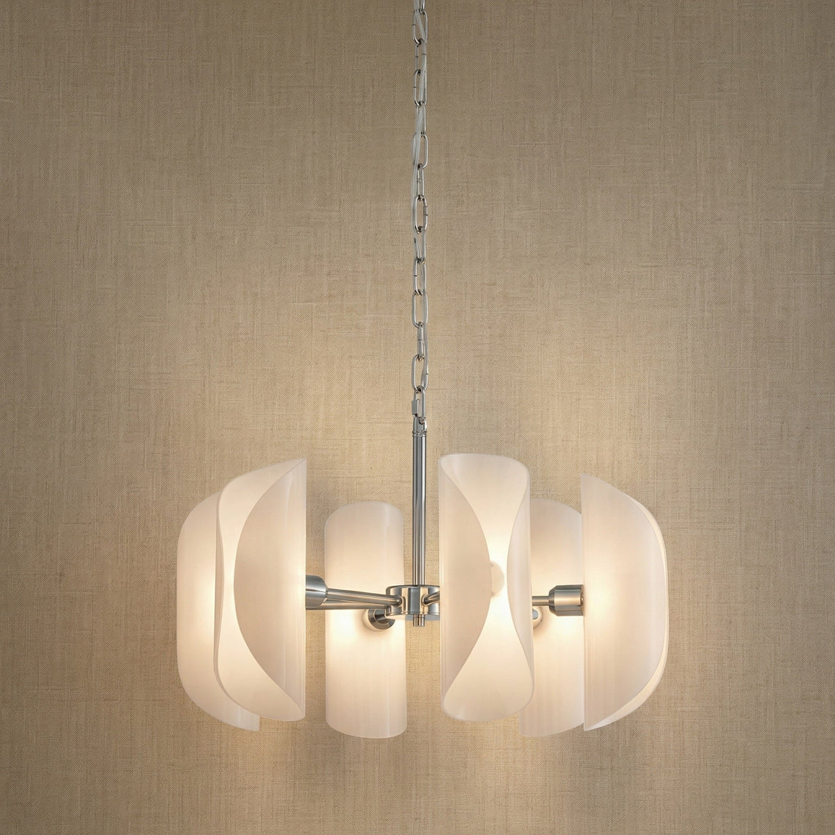 Helena Modern Chrome Glass Pendant Light - view 6