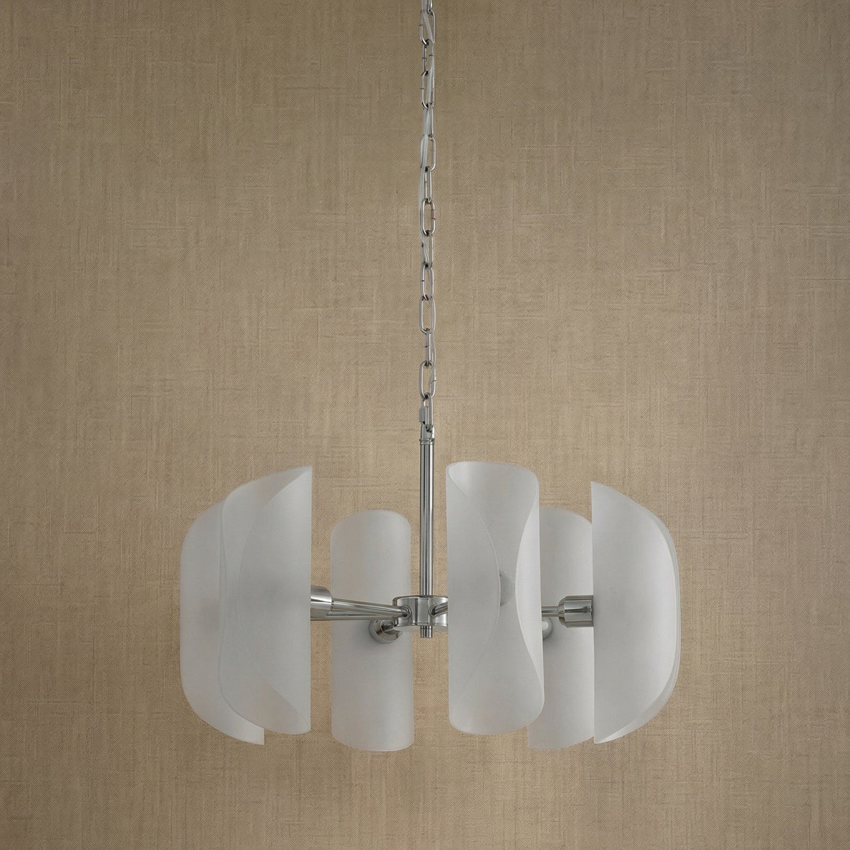 Helena Modern Chrome Glass Pendant Light - view 9