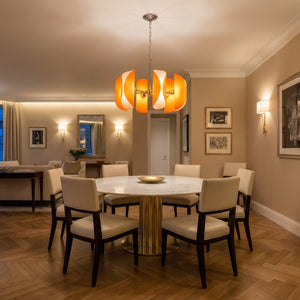 Helena Modern Chrome Glass Pendant Light - view 11