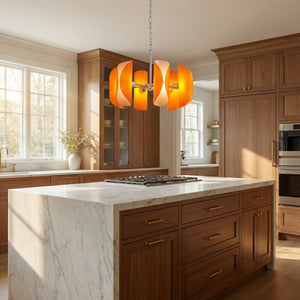 Helena Modern Chrome Glass Pendant Light - view 12
