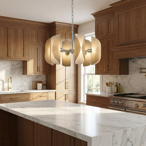 Helena Modern Chrome Glass Pendant Light - view 14