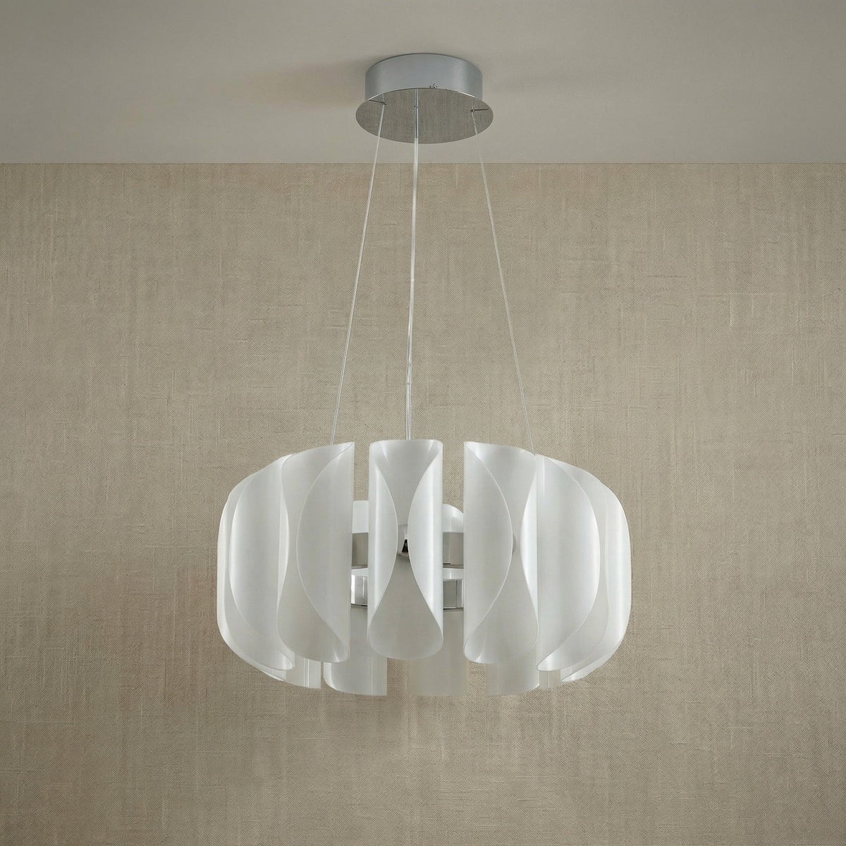 Helena Modern Glass Round Chandelier - view 7