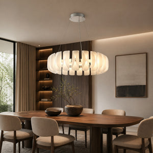 Helena Modern Glass Round Chandelier - view 2