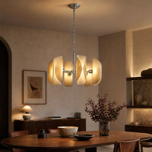 Glass Pendant Light Modern in a living room