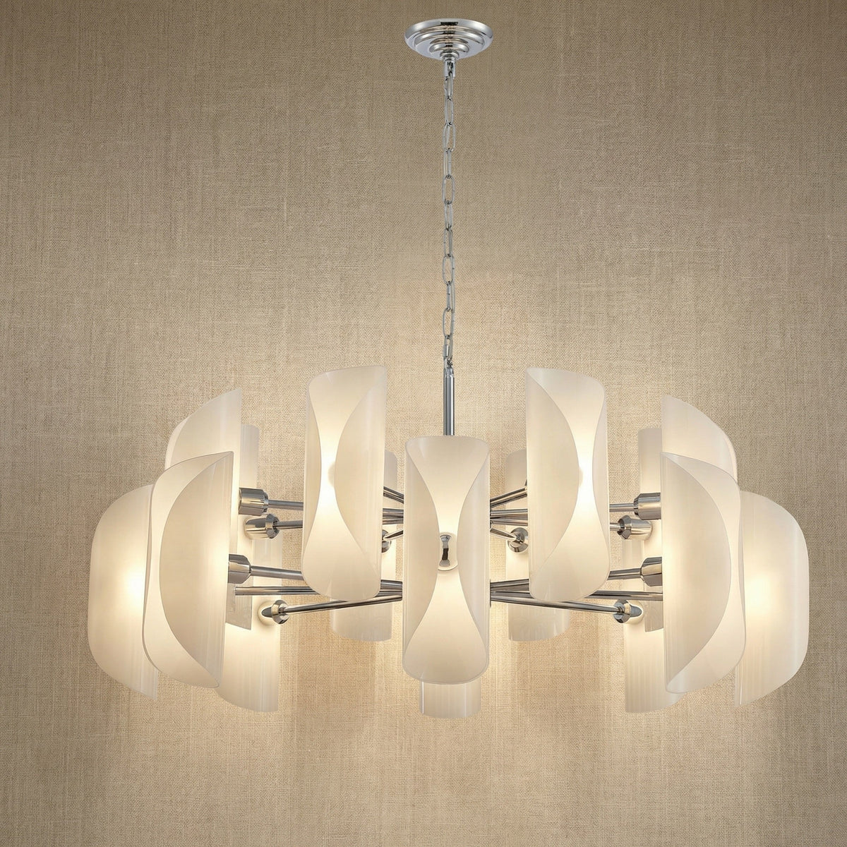 Helena Glamorous Glass Light Pendant 39" - view 6