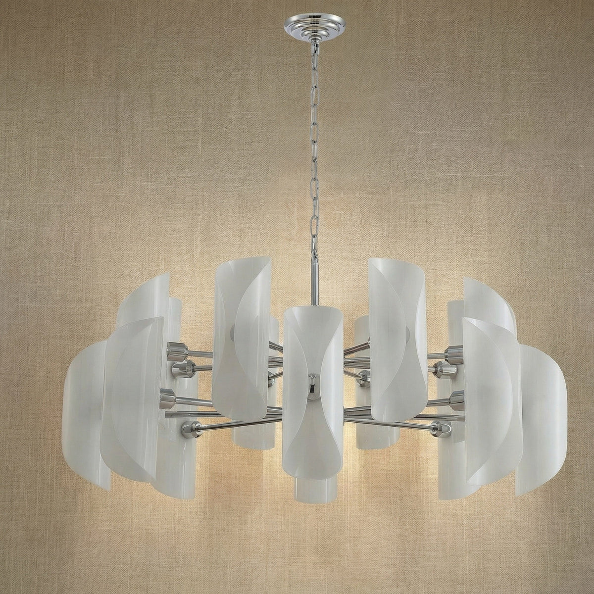 Helena Glamorous Glass Light Pendant 39" - view 7