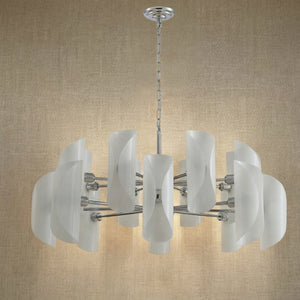 Helena Glamorous Glass Light Pendant 39" - view 7