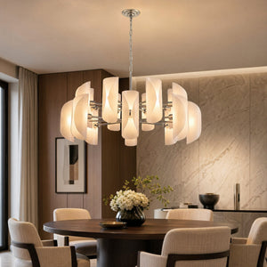Helena Glamorous Glass Light Pendant 39" - view 2