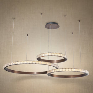 Yiosi Series 3-Tier Nested Crystal Pendant Light Style B - 42" (Dia 1060mm)