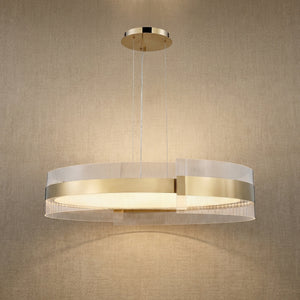 Ribbon Round Modern Chandelier