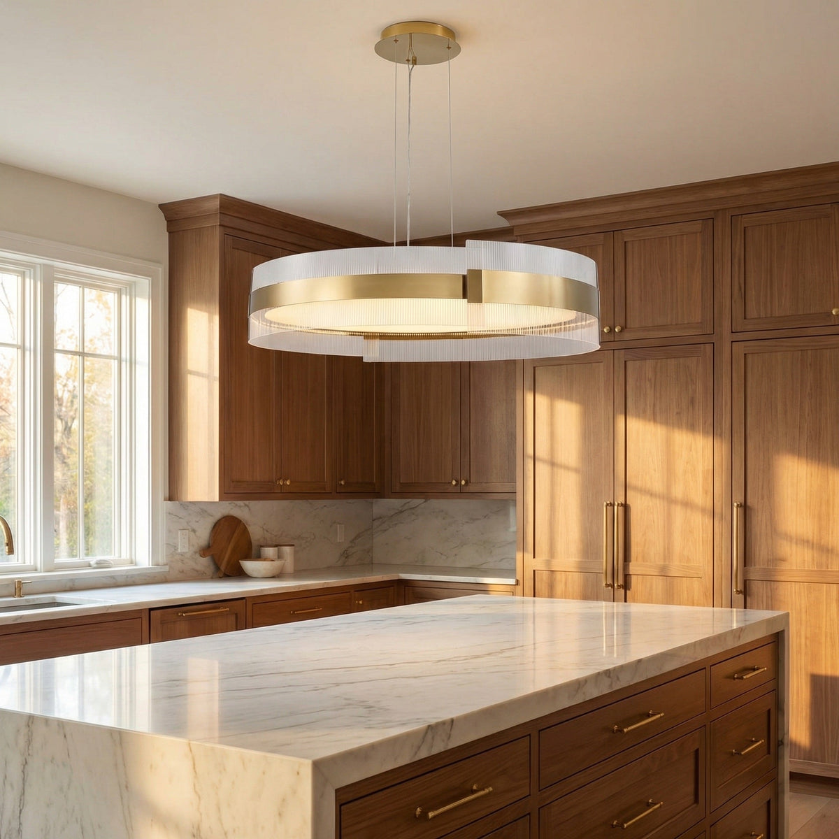 Ribbon Round Modern Chandelier - view 3