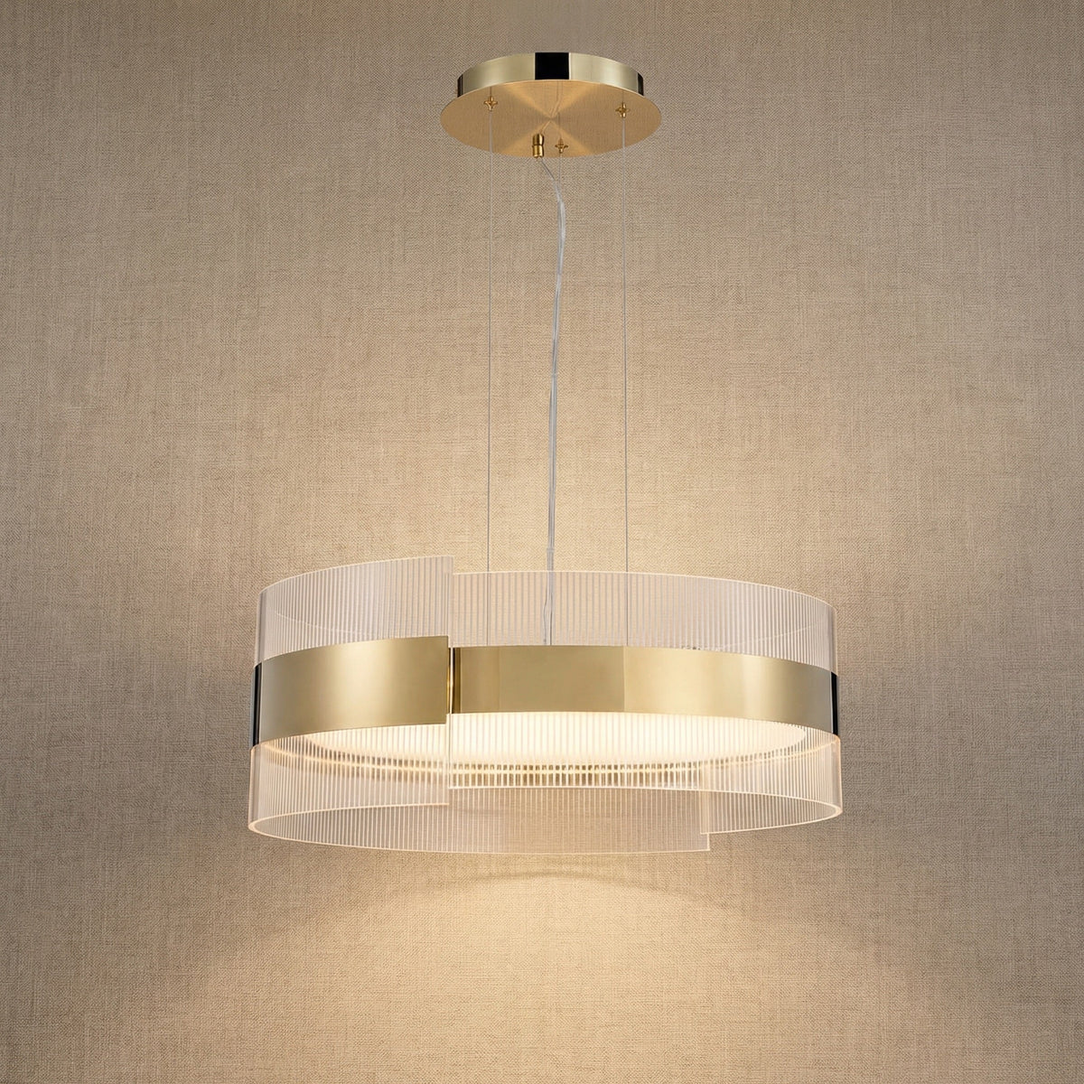 Ribbon Round Modern Chandelier - view 16