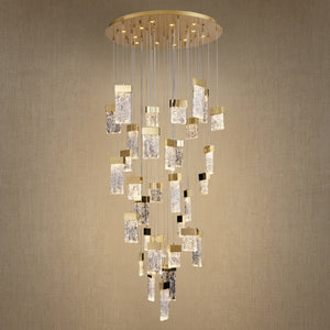Yiosi Series Cascading Glass Pendant Light Style A - 31" (Dia 800mm)