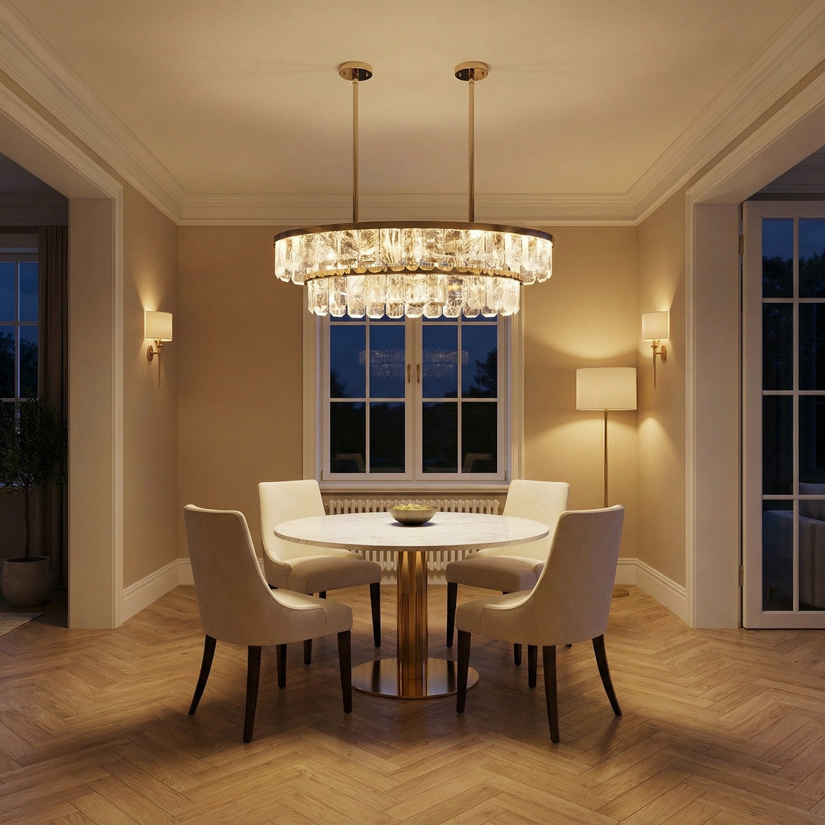 Selene Round Crystal Chandelier - view 9