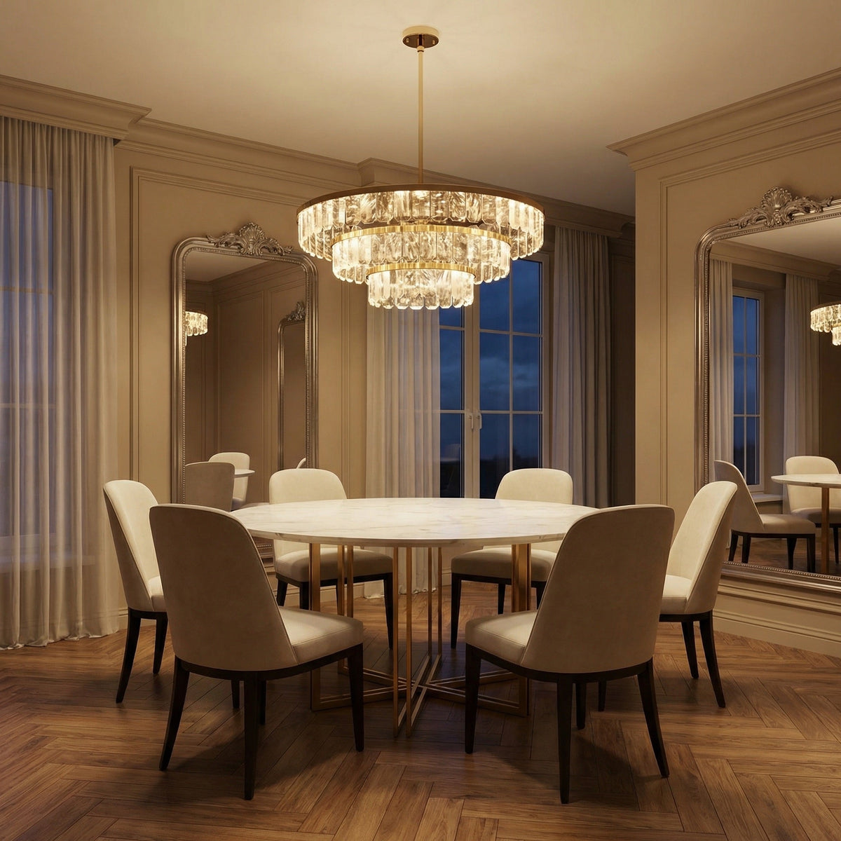 Selene Round Crystal Chandelier - view 11