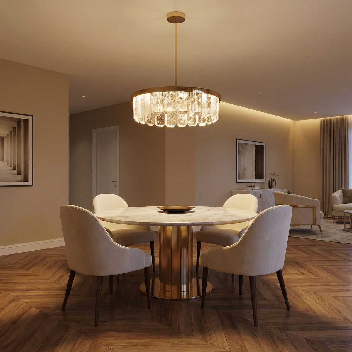 Selene Round Crystal Chandelier - view 18