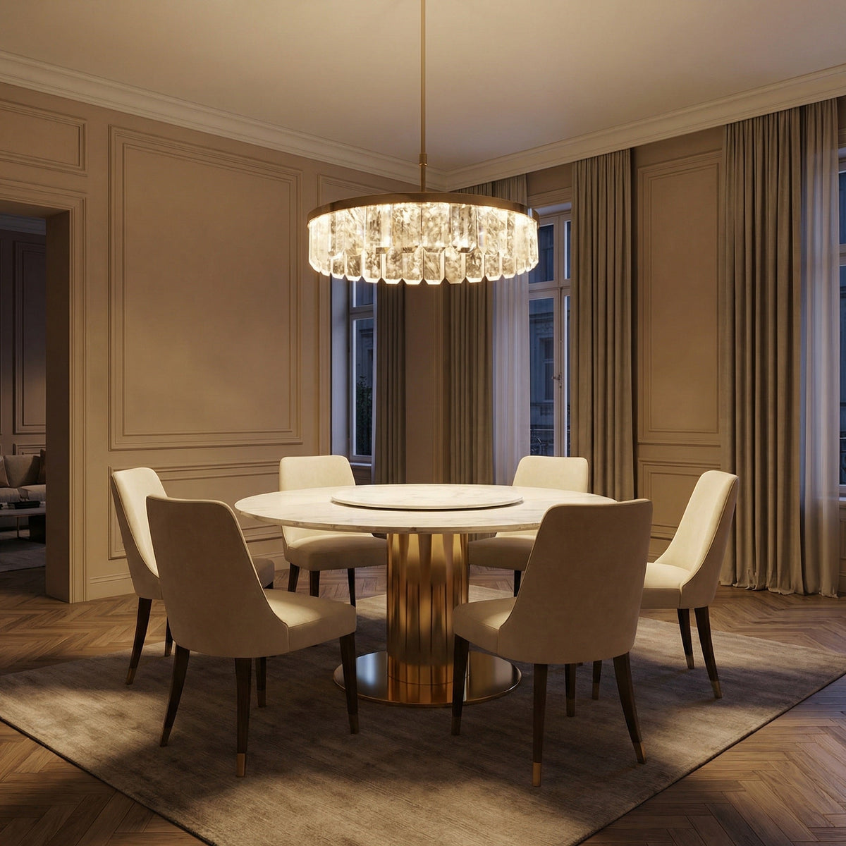 Selene Round Crystal Chandelier - view 24