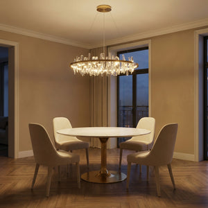 Nora Round Crystal Pendant Light - view 2