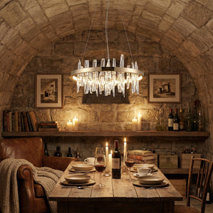 Nora Round Crystal Pendant Light - view 9