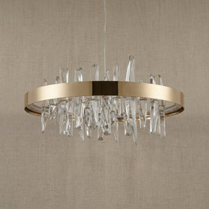 Nora Round Crystal Pendant Light - view 11