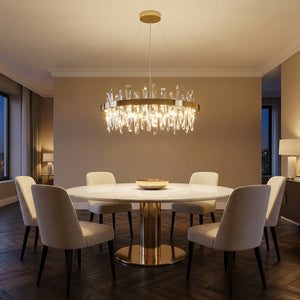 Nora Round Crystal Pendant Light - view 10