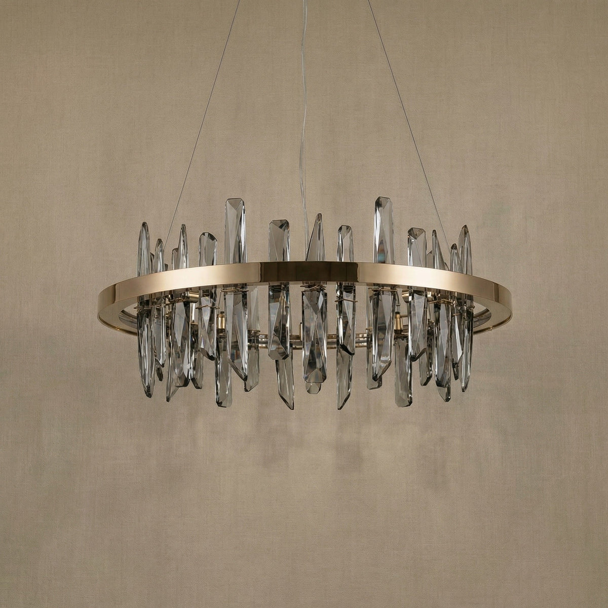 Nora Round Crystal Pendant Light - view 15