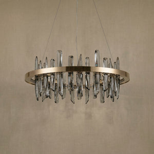 Nora Round Crystal Pendant Light - view 15