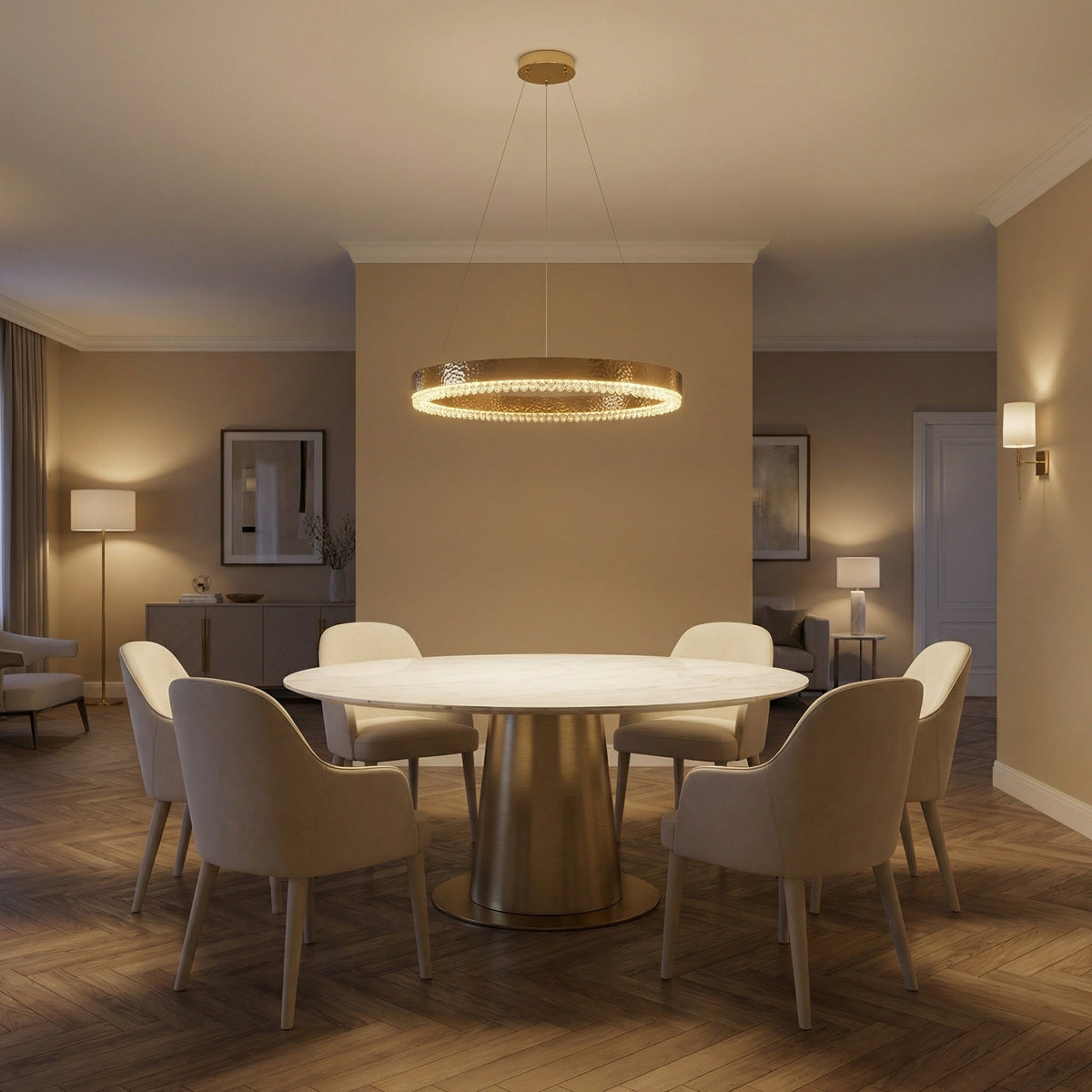 Hudson Crystal Modern Pendant Light - view 9
