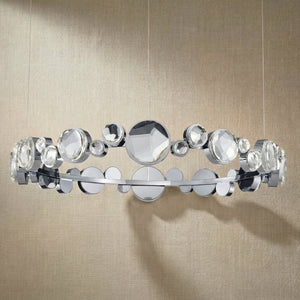 Eclipse Round Crystal Modern Chandelier - view 3