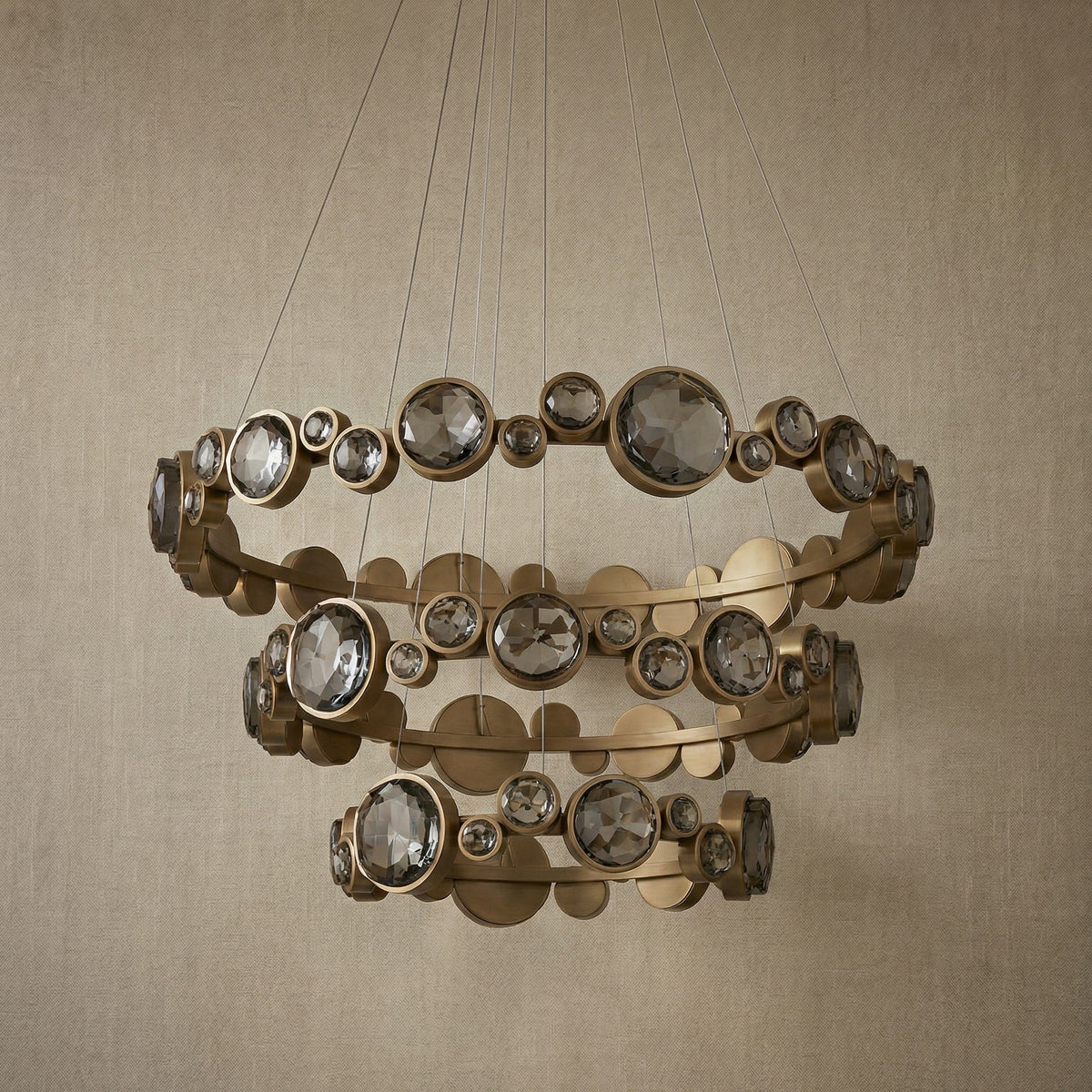 Eclipse Round Crystal Modern Chandelier - view 11