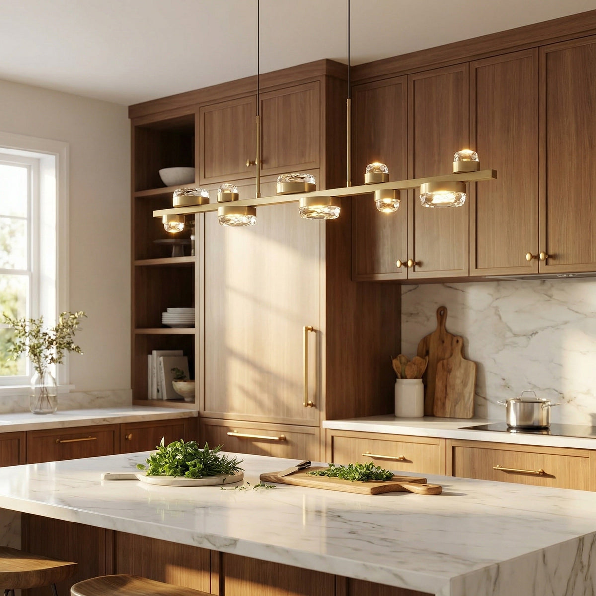 Eclipse Round Crystal Modern Chandelier - view 13