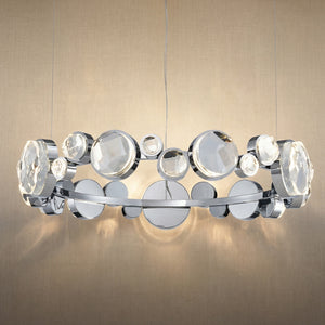 Yiosi Series Crystal Pendant Light Style K - 22" (Dia 560mm) Style B