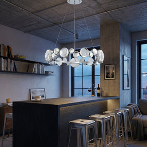 Eclipse Round Crystal Modern Chandelier - view 18