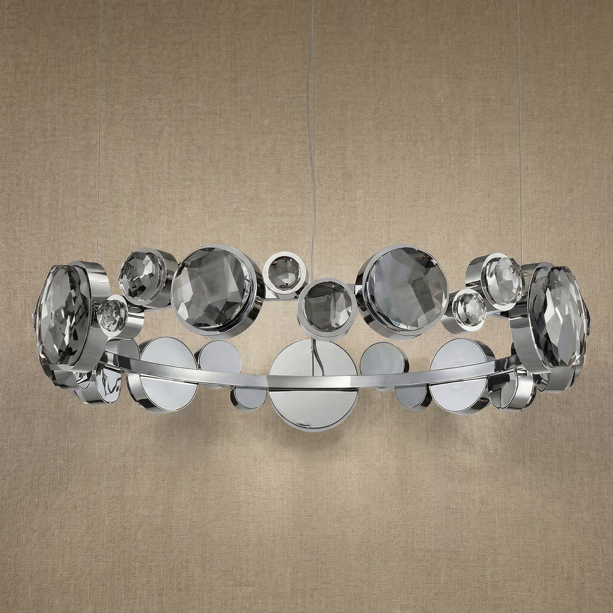 Eclipse Round Crystal Modern Chandelier - view 25