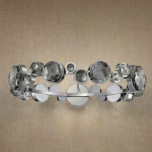 Eclipse Round Crystal Modern Chandelier - view 25